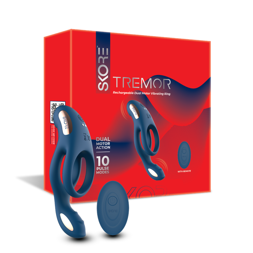 Skore Tremor Twinfold Double Sensations Vibrator For Men & Women Skore Tremor Twinfold Double Sensations Vibrator For Men & Women