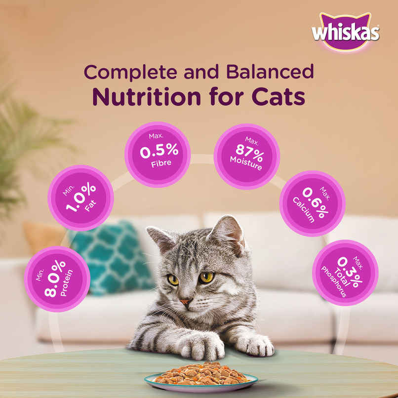 Whiskas Tasty Mix Adult Wet Cat Food, Seafood Cocktail Wakame Seaweed in Gravy Whiskas Tasty Mix Adult Wet Cat Food, Seafood Cocktail Wakame Seaweed in Gravy