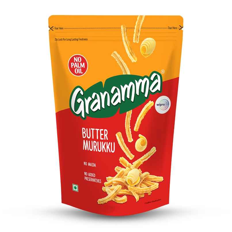 Granamma Butter Murukku | Crispy Savory Snack Granamma Butter Murukku | Crispy Savory Snack