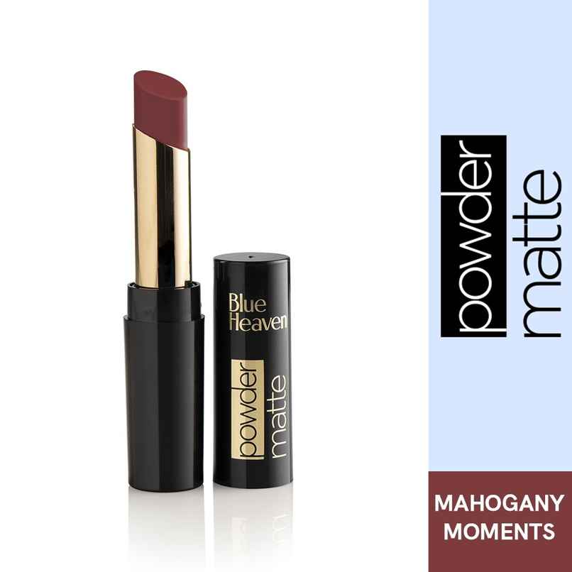 Blue Heaven Powder Matte Lipstick - Mahogany Moment Blue Heaven Powder Matte Lipstick - Mahogany Moment