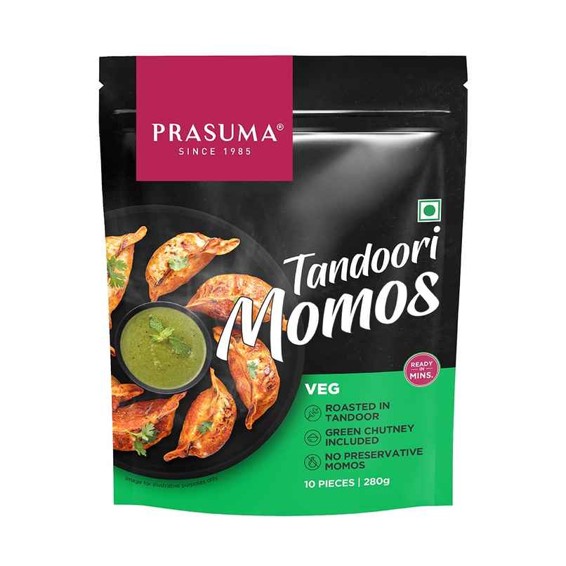 Prasuma Tandoori Veg Momos | Frozen Snack