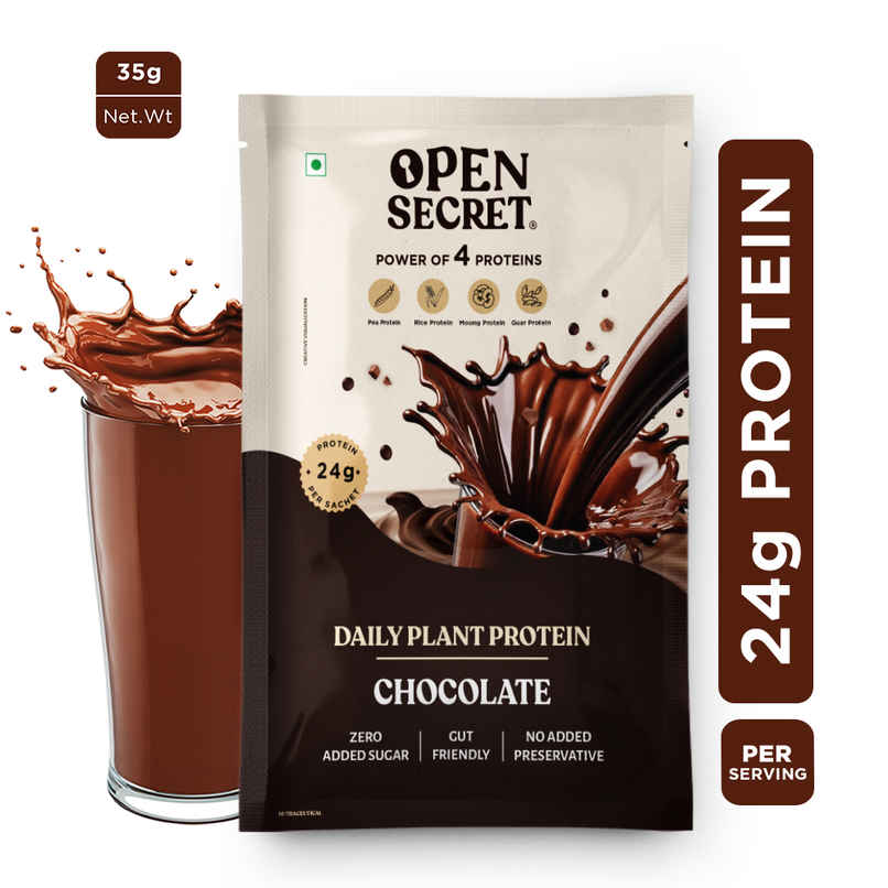 Open Secret Chocolate Plant Protein Single Scoop | 24g Vegan Protein