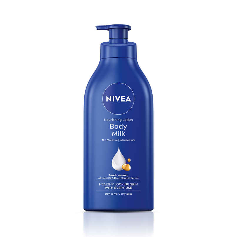 NIVEA Nourishing Body Lotion Body Milk|48 H Moisturization|2X Almond Oil|For Very Dry Skin