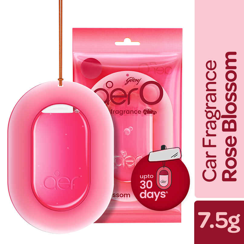 Godrej Aer O - Hanging Car Air Freshener - Rose Blossom Godrej Aer O - Hanging Car Air Freshener - Rose Blossom