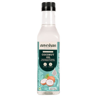 Anveshan Wood Cold Pressed Coconut Oil | Bottle