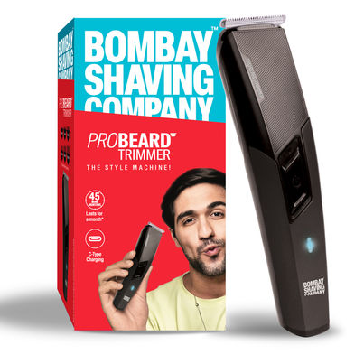 Bombay Shaving Company Beard Trimmer | Type-C charging | Pro Beard Trimmer | 4 Combs | 45 min runtime
