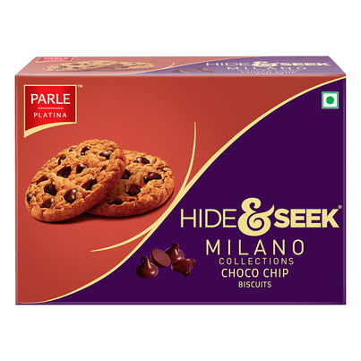 Parle Hide and Seek Milano Choco Chip Flavoured Biscuits | Artificial Flavour-free