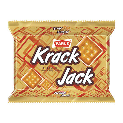 Parle Krack Jack Sweet and Salty Plain Crackers | Artificial Colour-free