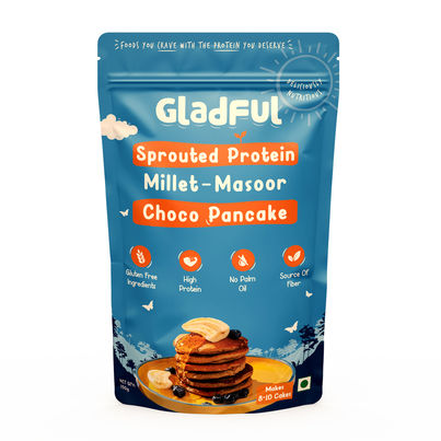 Gladful Choco Pancake Sprouted Millets and Masoor Mix