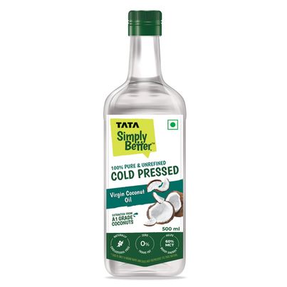 Tata Simply Better Virgin Coconut Cold Pressed Oil | Pure & Unrefined Oil