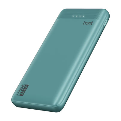 boAt Energyshroom PB300 Activ Wired Powerbank with 22.5W Fast Charging, 10,000mAh, 12-Layer Smart IC Protection, 3 output ports - Cerulean Blue