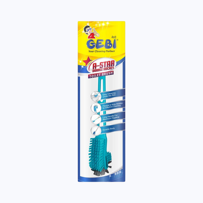 Gebi Sparkle Plus A Star Double Hockey Toilet Brush | Assorted)