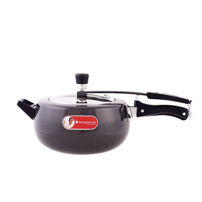 Wonderchef Taurus Hard Anodized Inner Lid Pressure Cooker | ISI Certified | 5 Year Warranty - 5 L