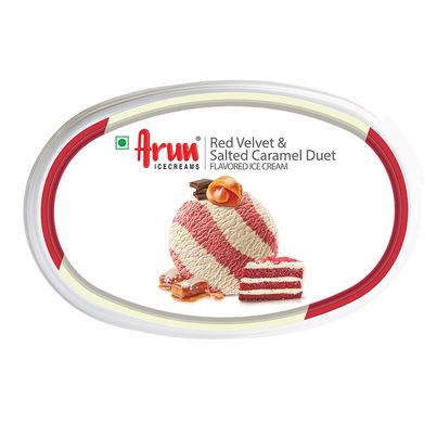 Arun Red Velvet And Salted Caramel Ice Cream Cup Arun Red Velvet And Salted Caramel Ice Cream Cup