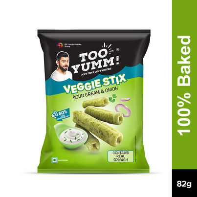 Too Yumm! Sour Cream & Onion Veggie Stix | Munching Snack | On-the-Go Munchies