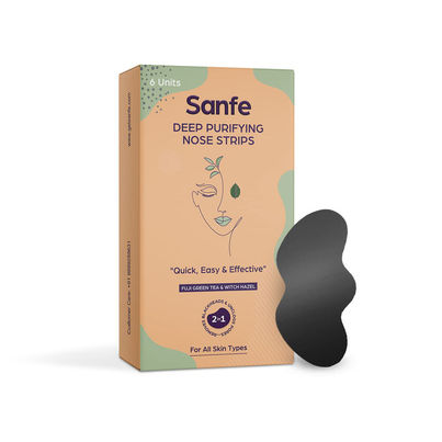 Sanfe Deep Purifying Nose Strips For Women With Fuji Green Tea & Witch Hazel Extracts