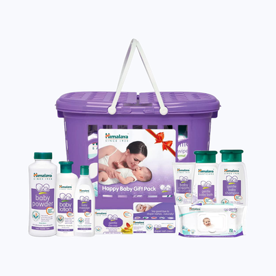Himalaya Baby Basket Gift Pack, Violet Combo