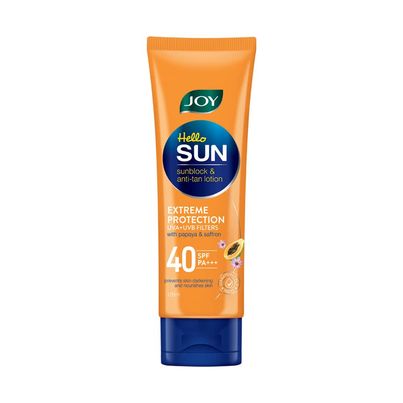 Joy Hello Sun Sunblock & Anti-Tan Lotion SPF 40 PA+++ Joy Hello Sun Sunblock & Anti-Tan Lotion SPF 40 PA+++