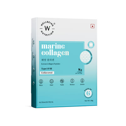 Wellbeing Nutrition Pure Korean Marine Collagen Supplements Unflavored 6 Sachets Wellbeing Nutrition Pure Korean Marine Collagen Supplements Unflavored 6 Sachets
