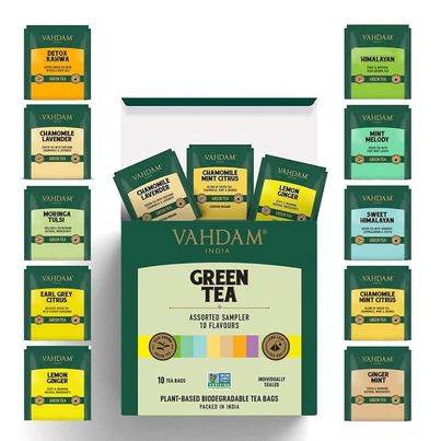 Vahdam Assorted Organic Green Tea