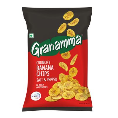 Granamma Banana Chips Salt & Pepper - No Added Preservatives Granamma Banana Chips Salt & Pepper - No Added Preservatives