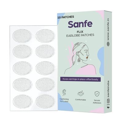 Sanfe Invisible Earlobe Patches For Pierced Ears Perfect For Torn & Stretched Piercings Ear Lobes Sanfe Invisible Earlobe Patches For Pierced Ears Perfect For Torn & Stretched Piercings Ear Lobes