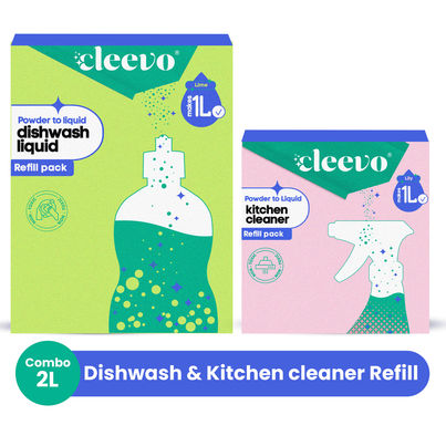 Cleevo Dishwash Gel & Kitchen Cleaning Spray