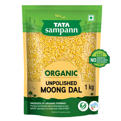 Tata Sampann Organic Unpolished Moong Dal