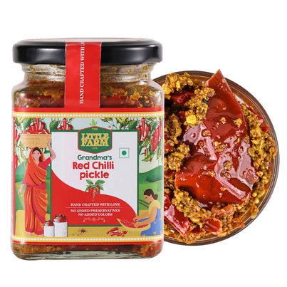 The Little Farm Co. Red Chilli Pickle Achaar | No Added Preservatives The Little Farm Co. Red Chilli Pickle Achaar | No Added Preservatives