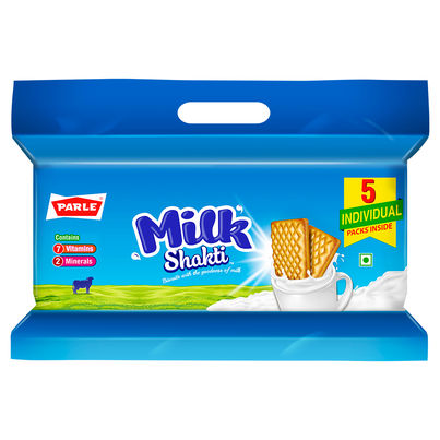 Parle Shakti Milk Glucose Biscuits | Cholesterol-free and Trans Fat-free