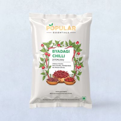 Popular Essentials Byadagi Chilli Stemless Popular Essentials Byadagi Chilli Stemless