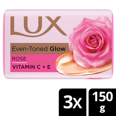 Lux Even-toned Glow Bathing Soap infused with Vitamin C & E For Superior Glow
