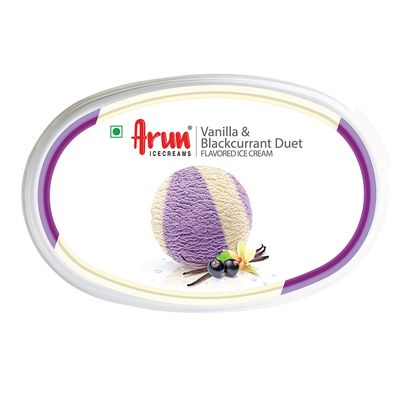 Arun Vanilla And Blackcurrant Ice Cream Cup Arun Vanilla And Blackcurrant Ice Cream Cup