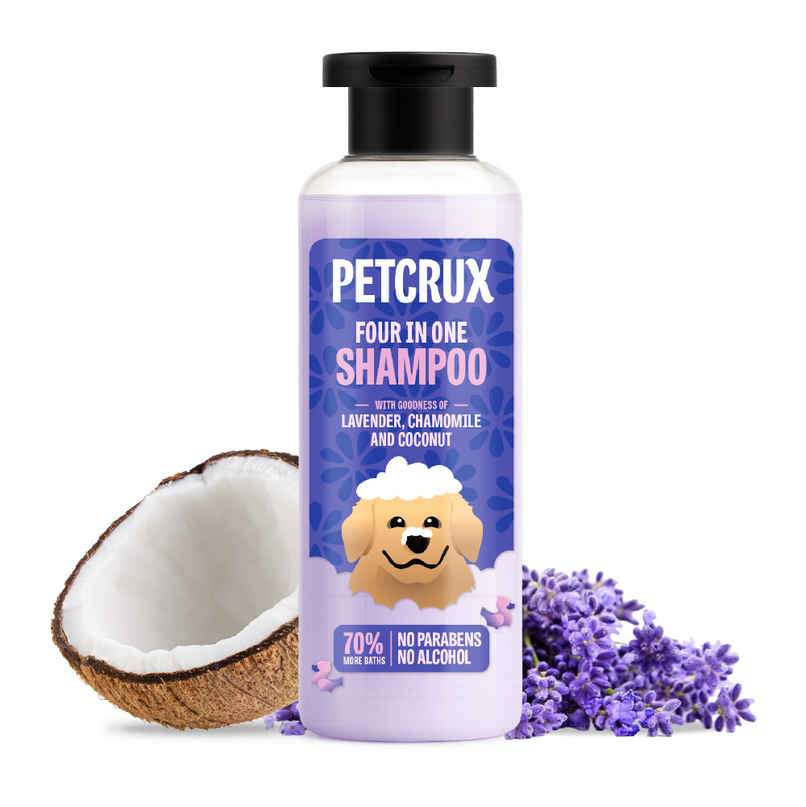 Petcrux Lavender Dog Shampoo | Sulphate and Paraben Free Petcrux Lavender Dog Shampoo | Sulphate and Paraben Free