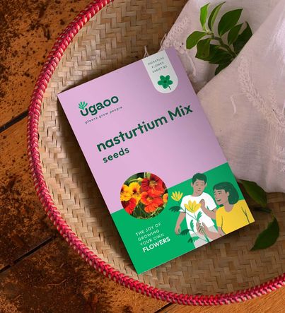 UGAOO Nasturtium Flower Seeds (Multicolour, Pack of 20)