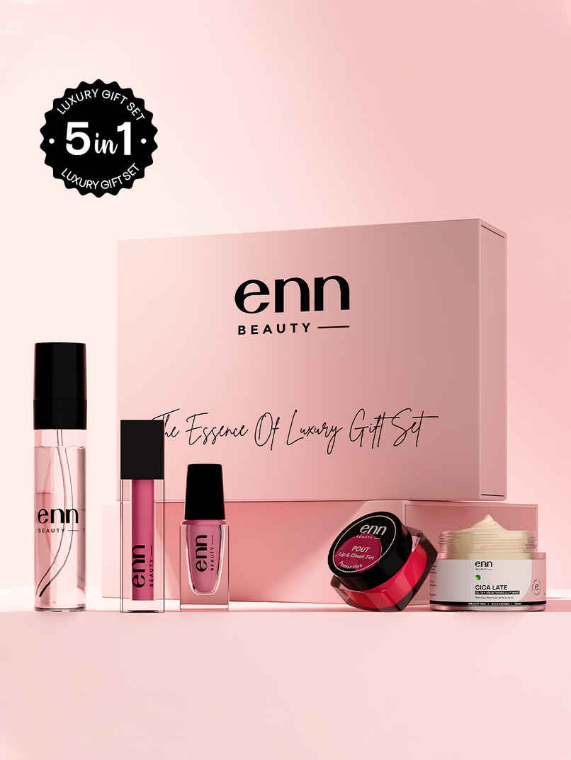 ENN Beauty Endless Love Gift Set | Clay Mask | Lipstick | Nail Paint | Lip & Cheek Tint | Perfume