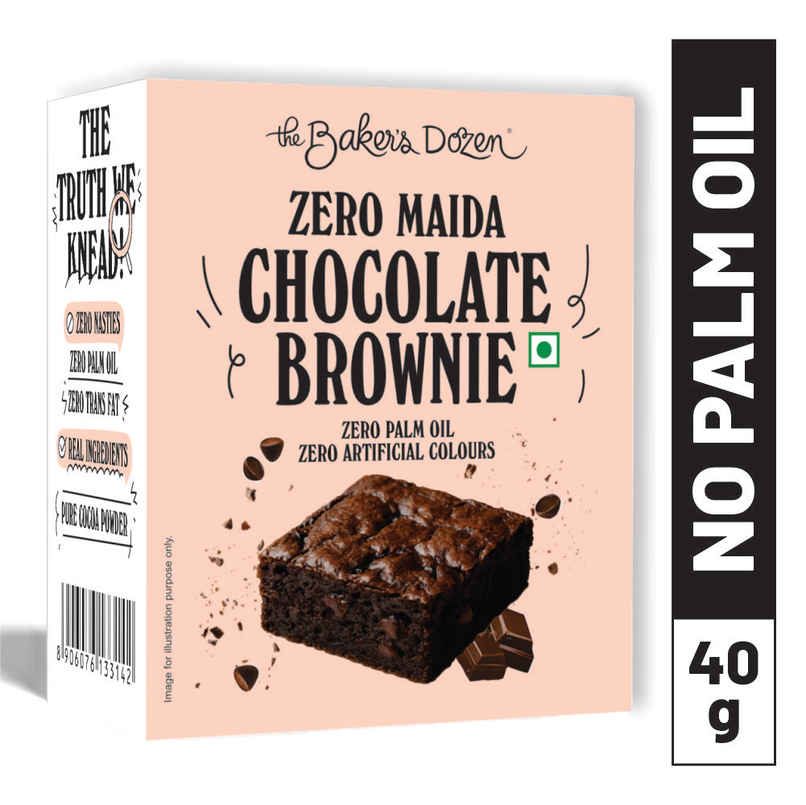 the Baker's Dozen Zero Maida Chocolate Brownie