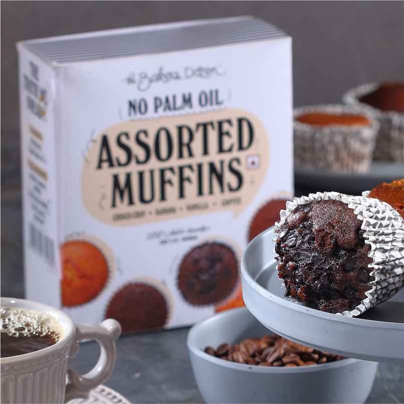 The Baker's Dozen Assorted Muffins | Chocochip Muffin | Vanilla Muffin | Banana Muffin | Cup Cakes