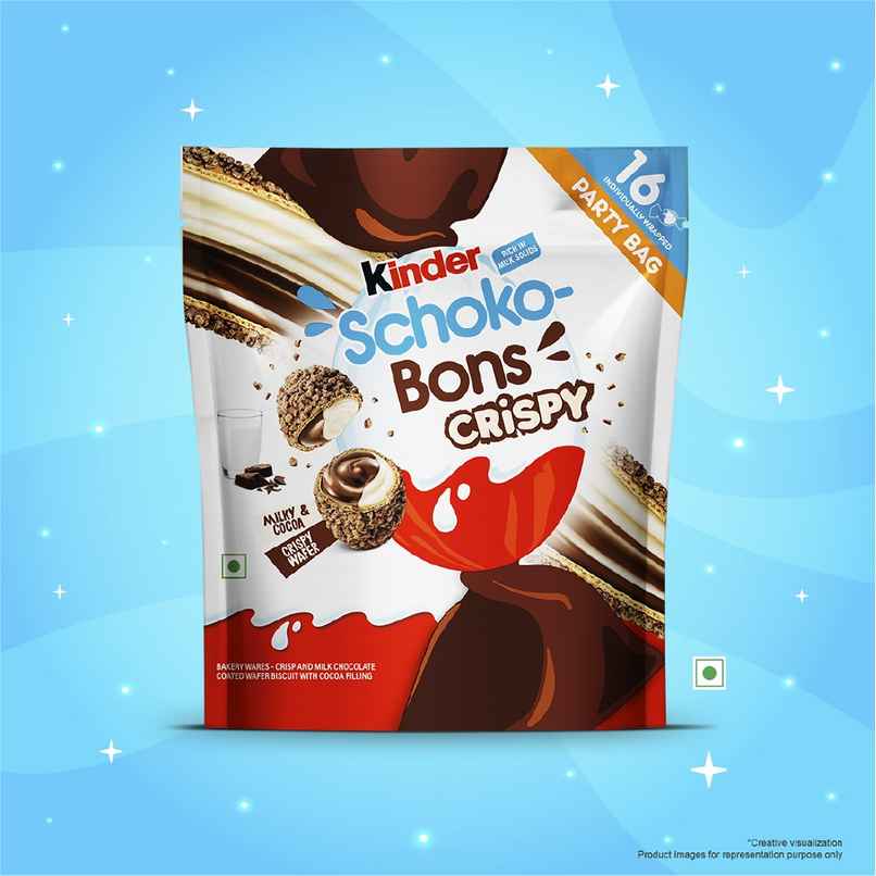 Kinder Schoko-Bons Crispy | Chocolate | Milky & Cocoa Filling