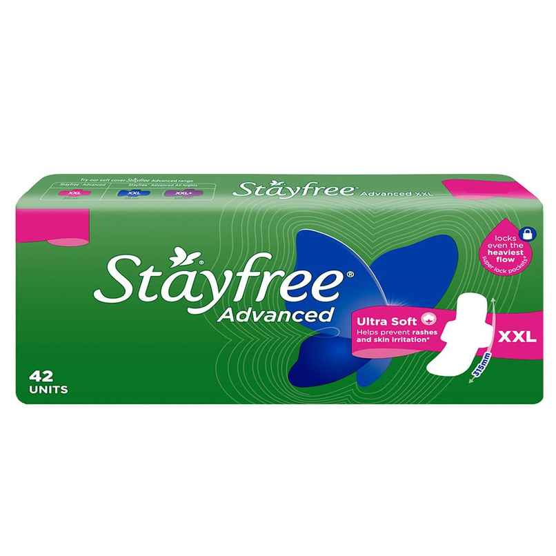 Stayfree Advanced Sanitary Pads | XXL | 42 pcs Stayfree Advanced Sanitary Pads | XXL | 42 pcs