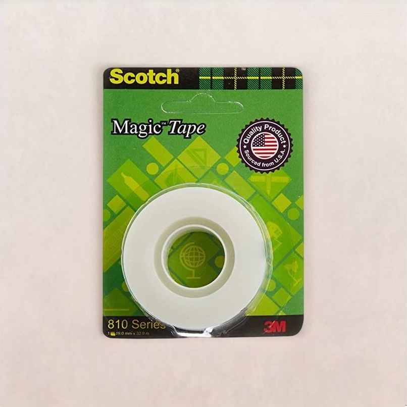 Scotch 810 Series Magic Tape - Paper White Tape | 19 mm x 25.4 m