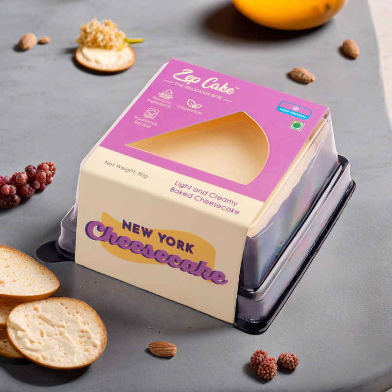 Zep Cake Premium Classic NY Cheesecake Slice | Dessert Delight