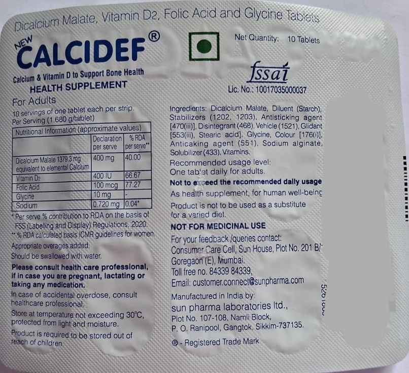 New Calcidef Tablet
