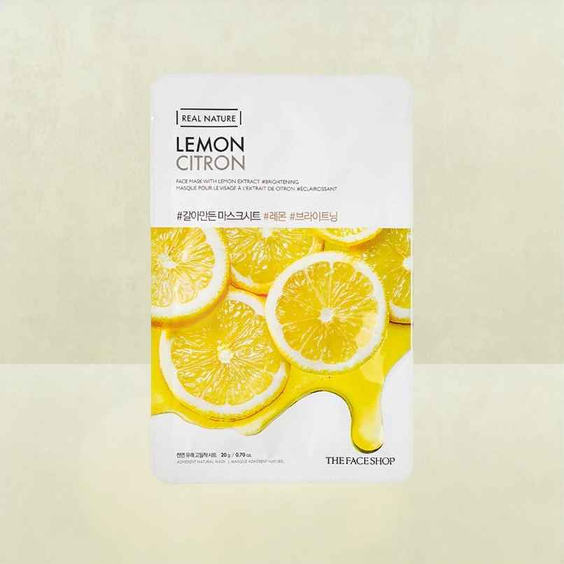 The Face Shop Real Nature Lemon Face Mask (Lemon)