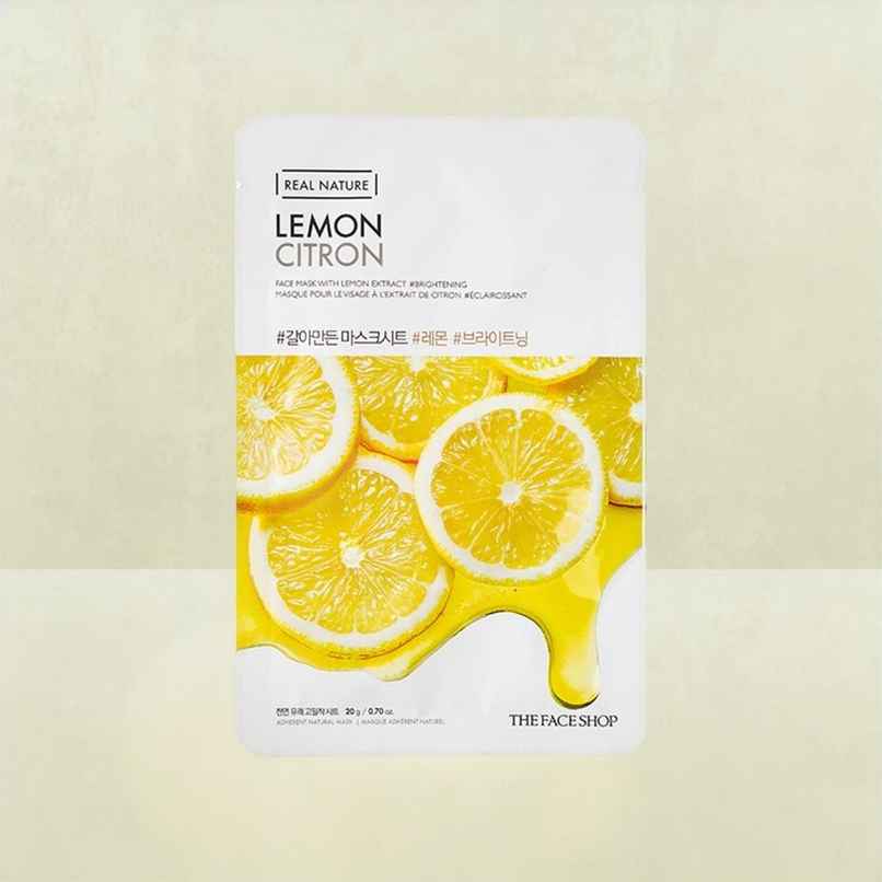The Face Shop Real Nature Lemon Face Mask (Lemon) The Face Shop Real Nature Lemon Face Mask (Lemon)