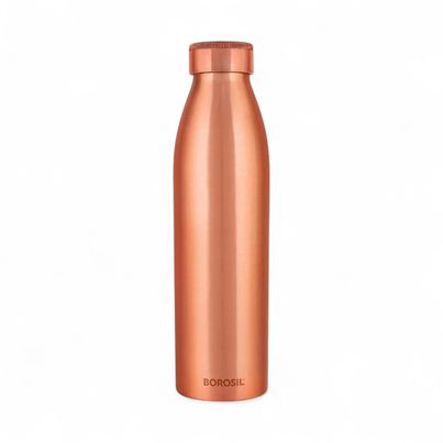 Borosil Copper Pro Water Bottle 100% Copper Leak-Proof For Everyday Use | Copper - 950 ml