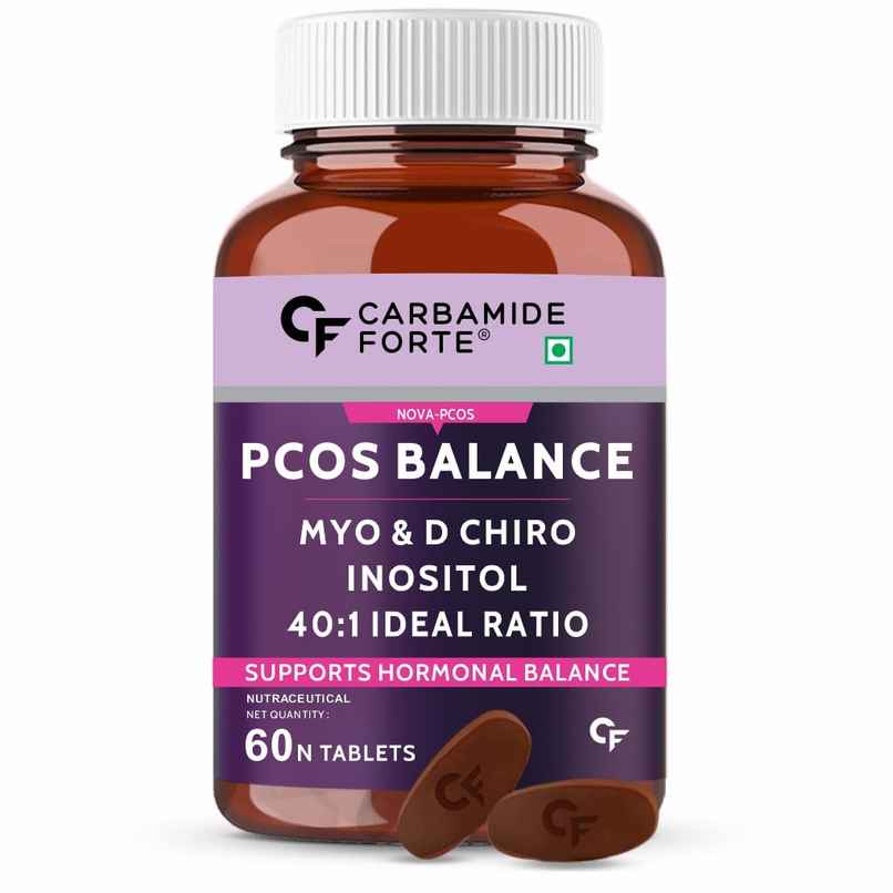 Carbamide Forte PCOS Supplements for Women 40:1 Ratio of Myo-Inositol to D-ChiroInositol Supplement