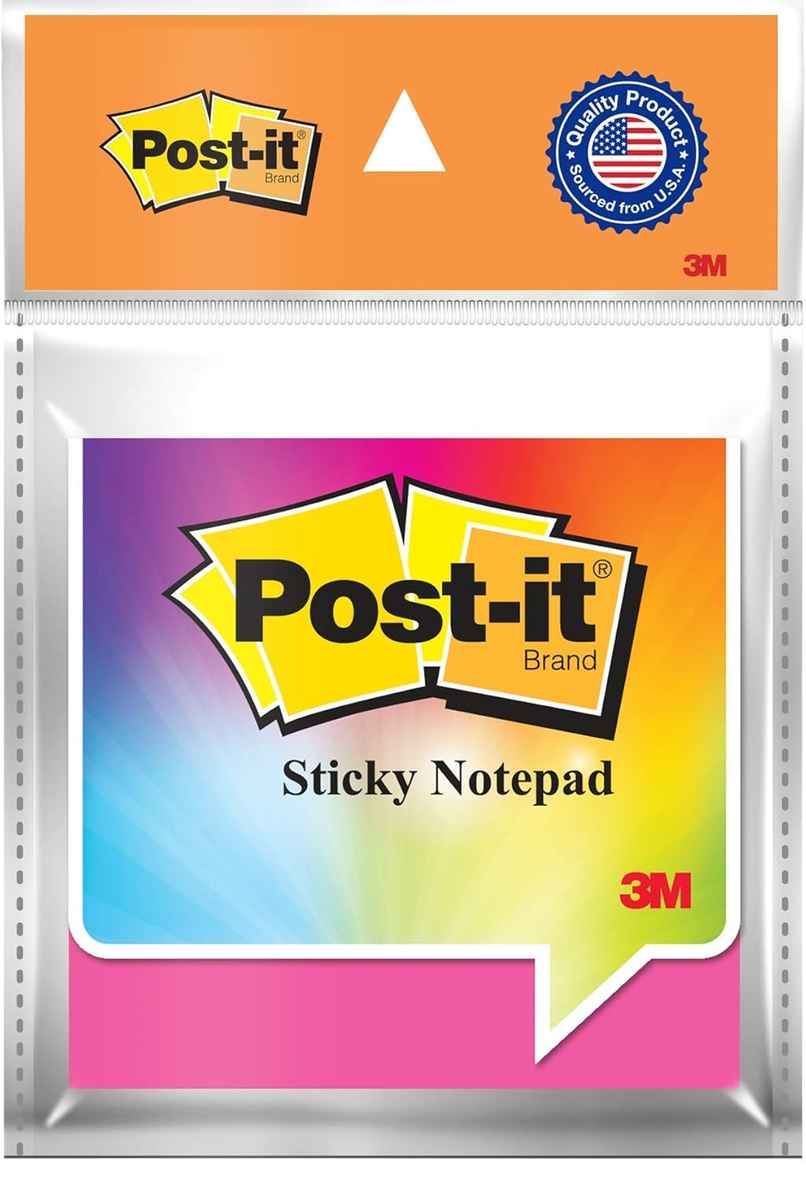 Post-it Sticky Notes Pad | 3inch X 3inch| 100 notes | Assorted Post-it Sticky Notes Pad | 3inch X 3inch| 100 notes | Assorted