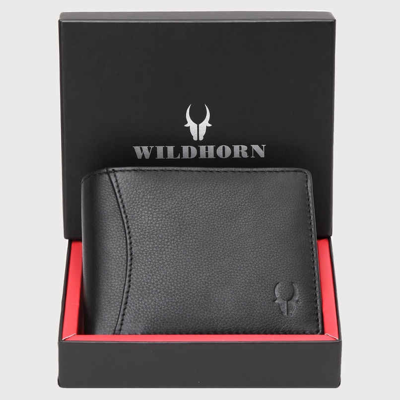 Wildhorn Men's Leather Wallet | Black