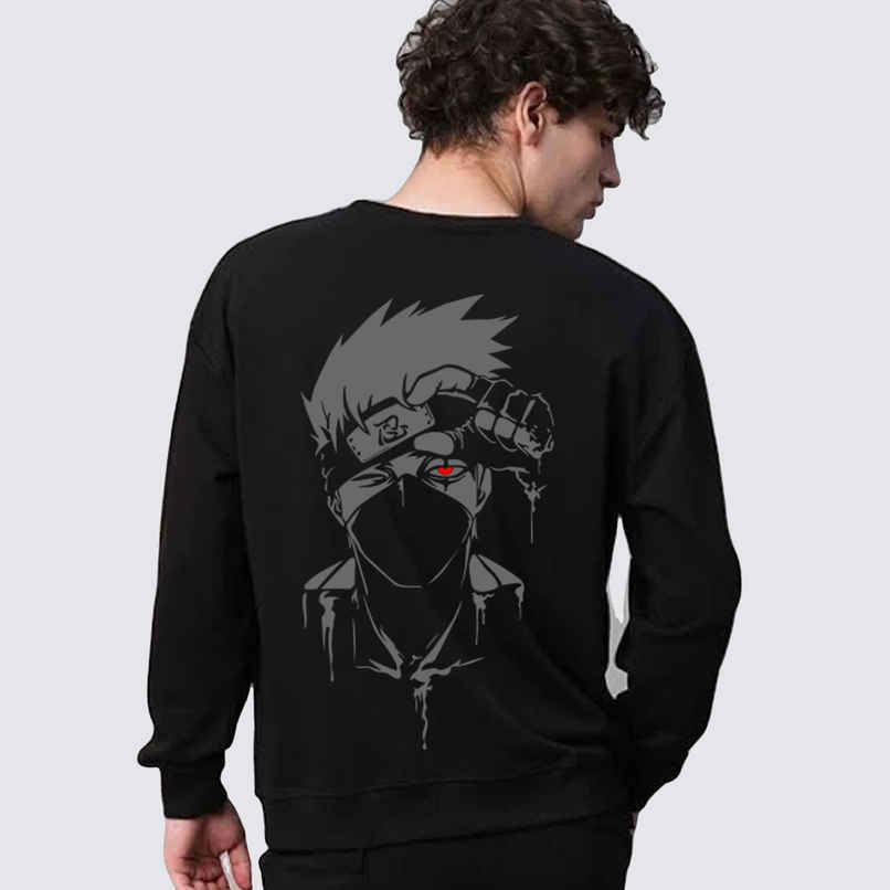 De Tees Men's Sweatshirt | Kakashi | Black - L